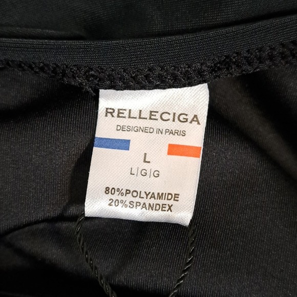 Relleciga Bandeau One Piece Swimsuit Black - Picture 8 of 11